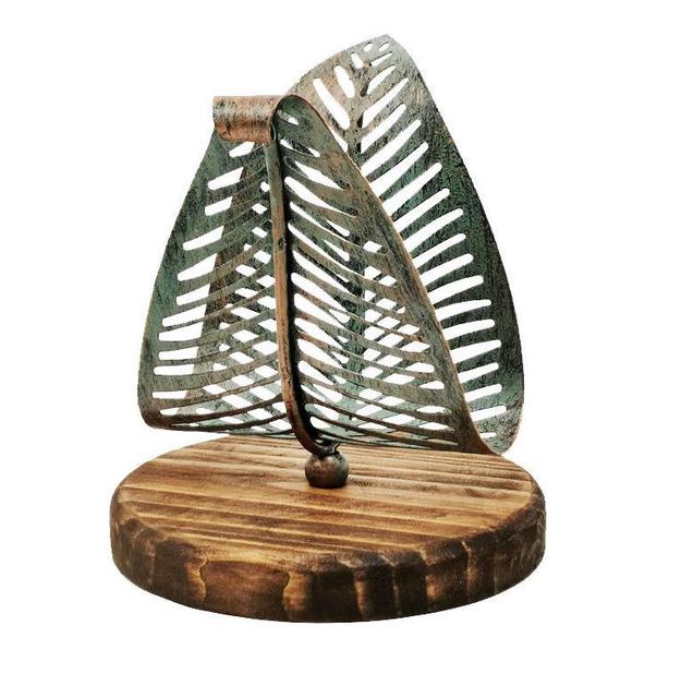 Vintage Leaf Table Tissue Holder