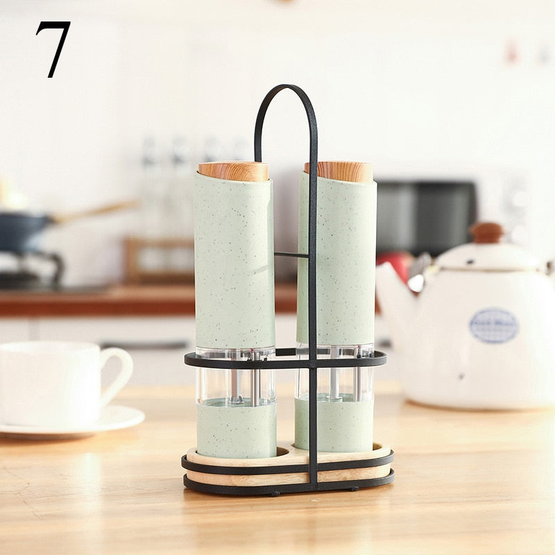 Electric Salt Pepper Grinder Set