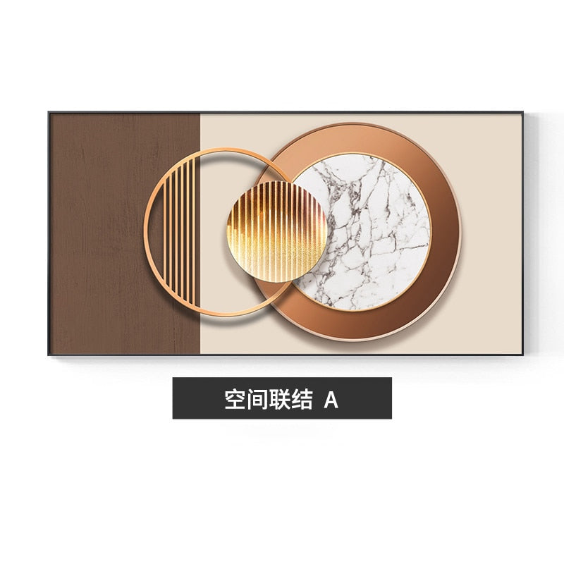 Abstract geometric Luxury wall Poster