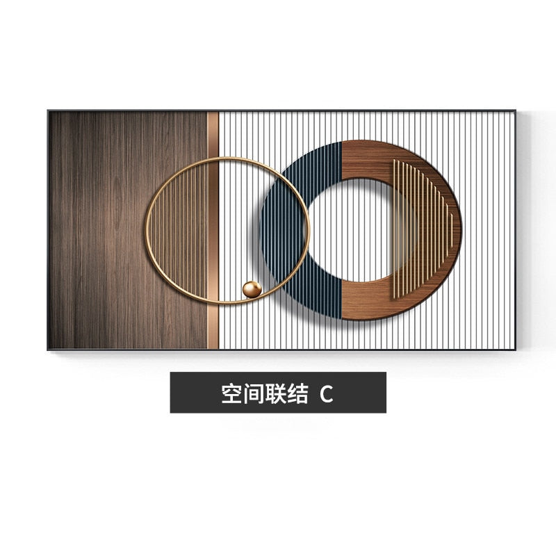 Abstract geometric Luxury wall Poster
