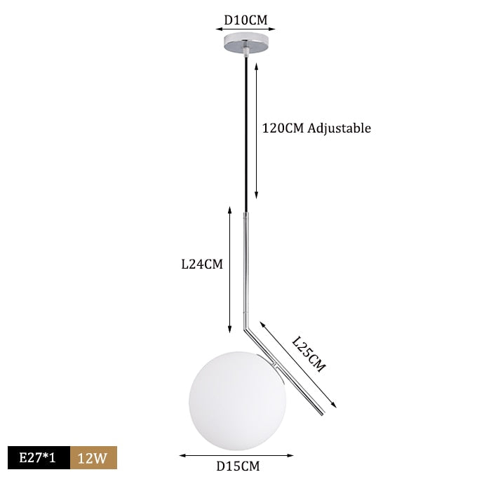 Nordic Glass Ball Pendant Lights