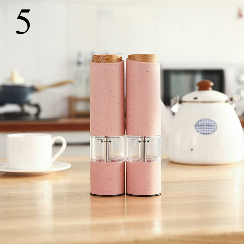 Electric Salt Pepper Grinder Set