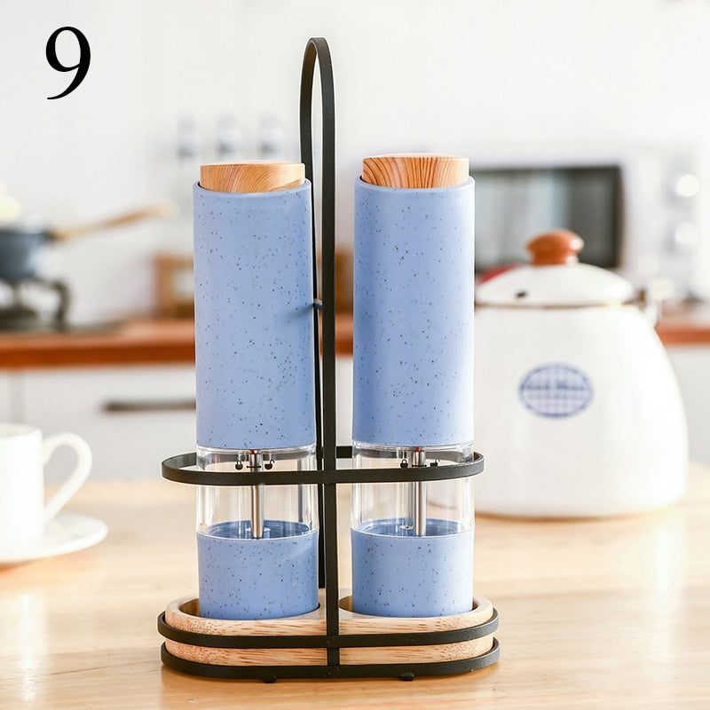 Electric Salt Pepper Grinder Set