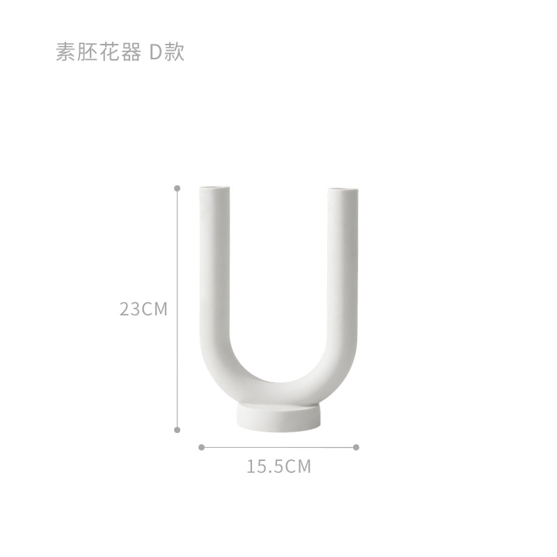 White Ceramic Candlestick