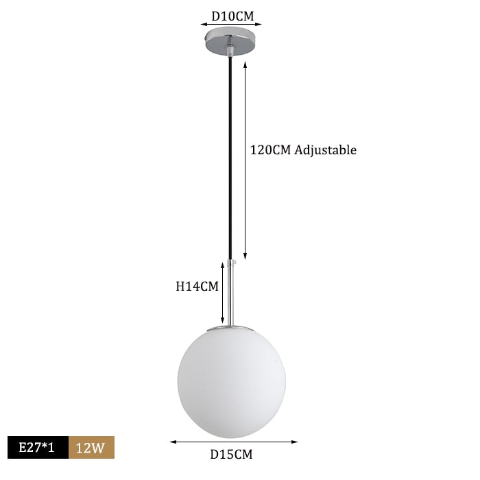 Nordic Glass Ball Pendant Lights