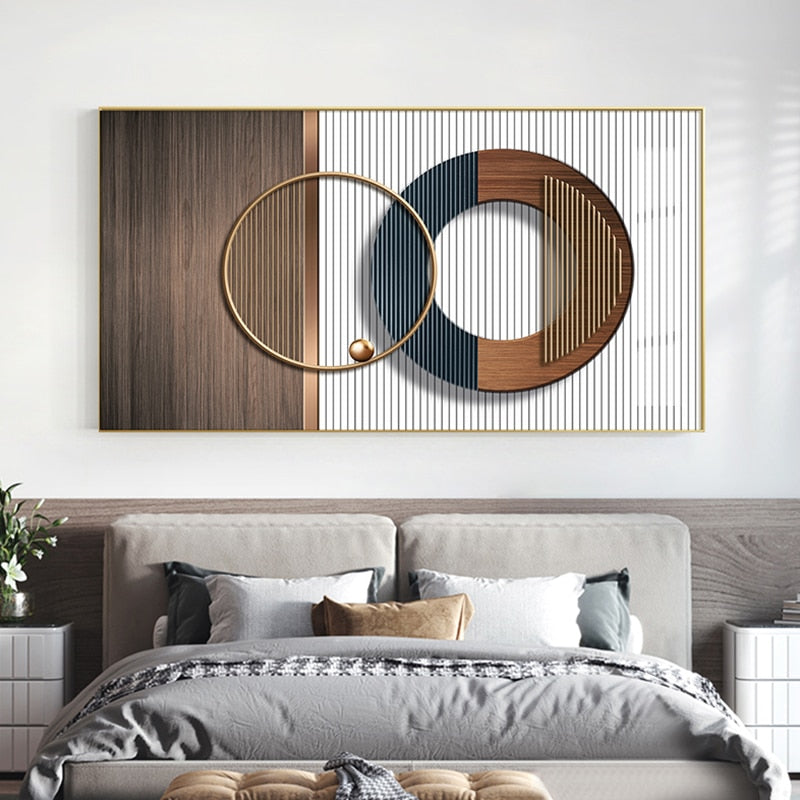 Abstract geometric Luxury wall Poster