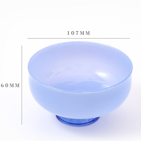 Colorful glass tableware soup bowl