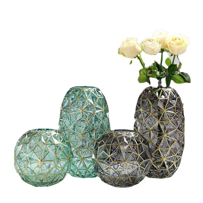 Nordic Glass Vase For Living Room