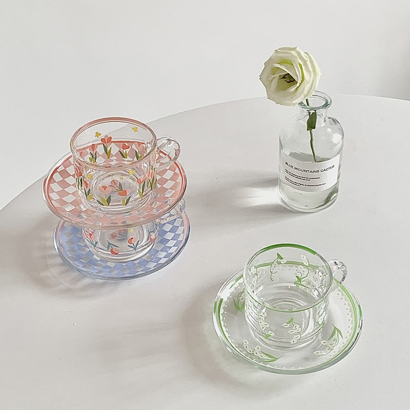 Creative Coffee Cup Saucer Set