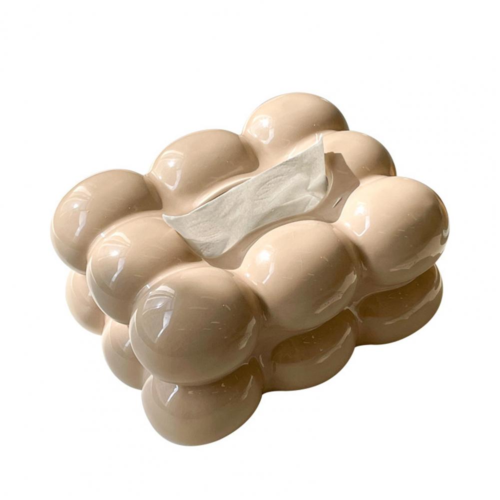 Marshmallow Ceramic Tissue Box