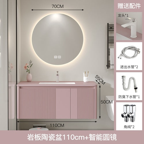 Bathroom Mirror Cabinet Set