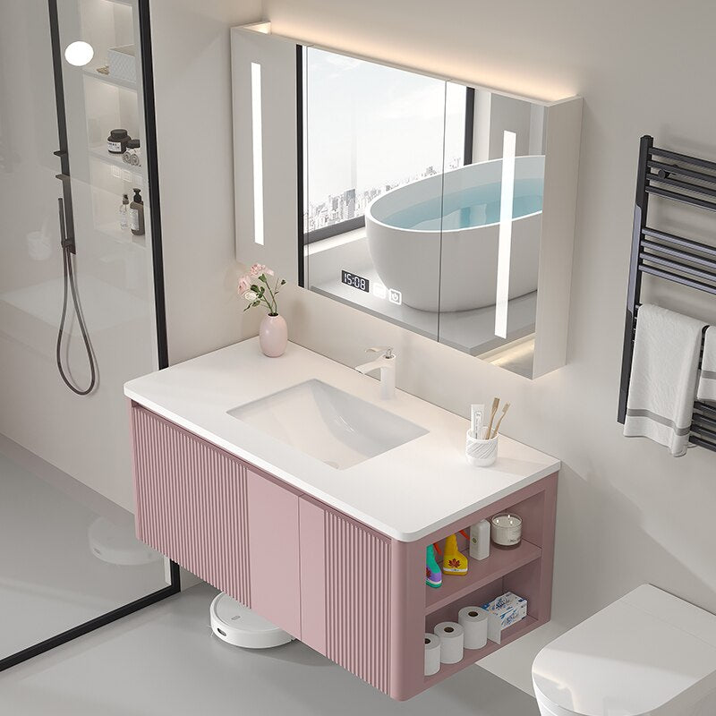Bathroom Mirror Cabinet Set