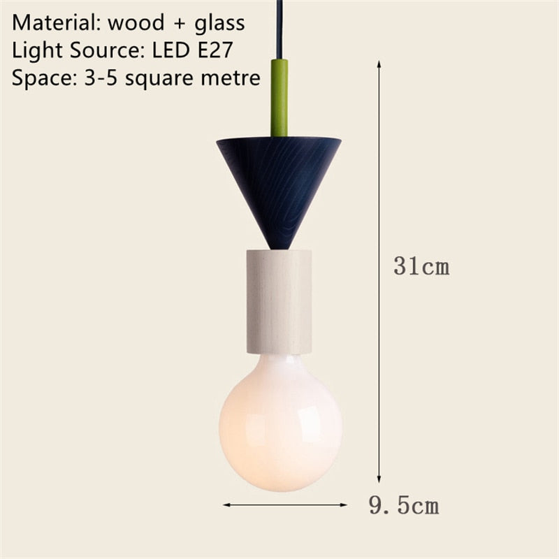 Wood Decorative Hanglamp Cord