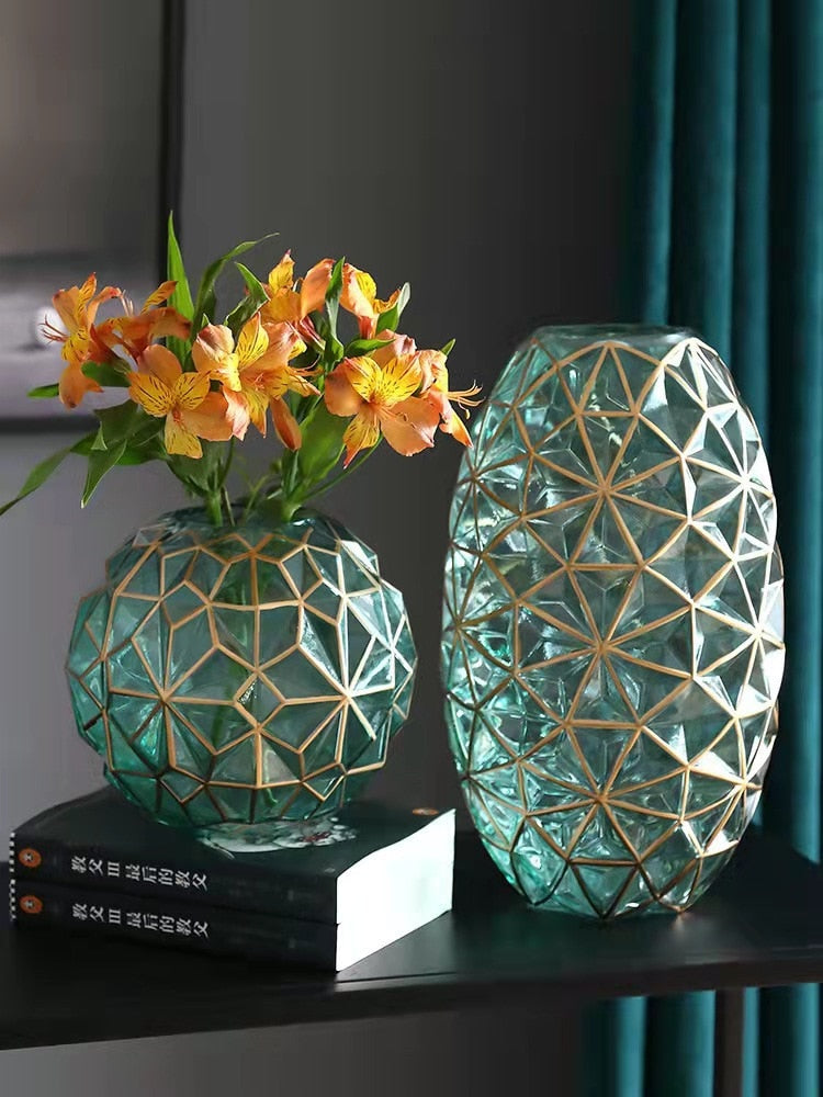 Nordic Glass Vase For Living Room