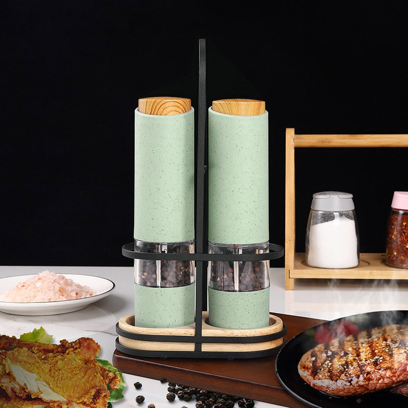 Electric Salt Pepper Grinder Set