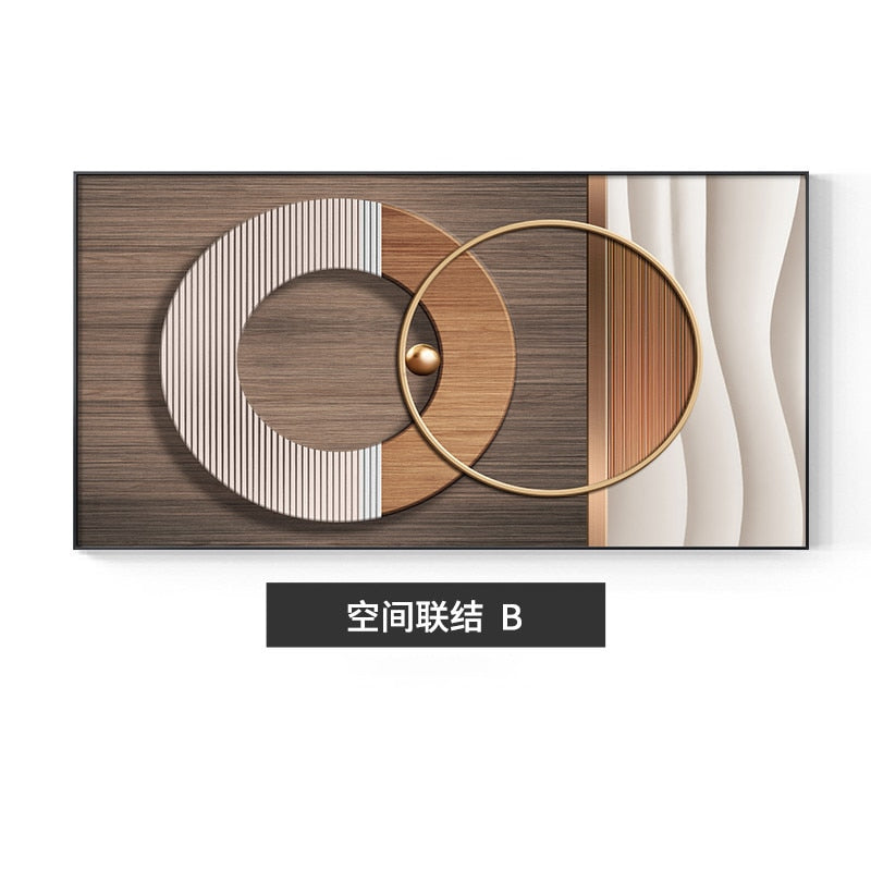 Abstract geometric Luxury wall Poster