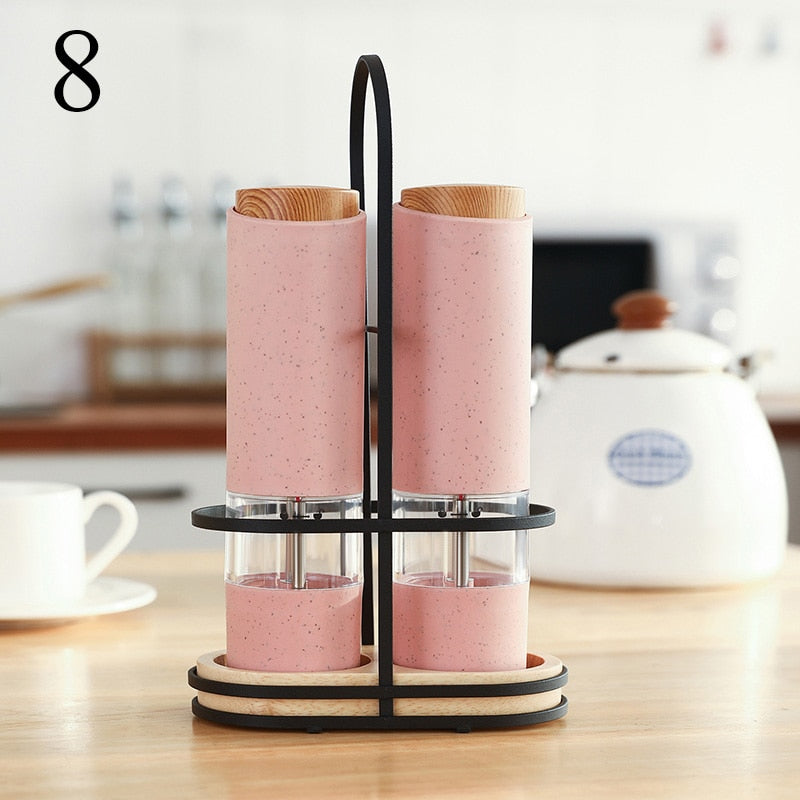 Electric Salt Pepper Grinder Set