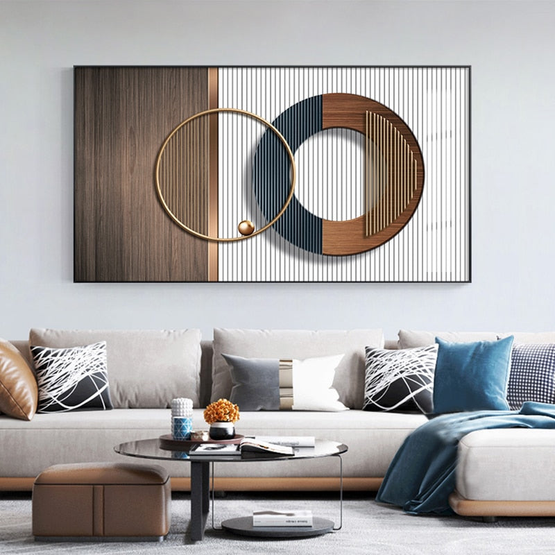 Abstract geometric Luxury wall Poster