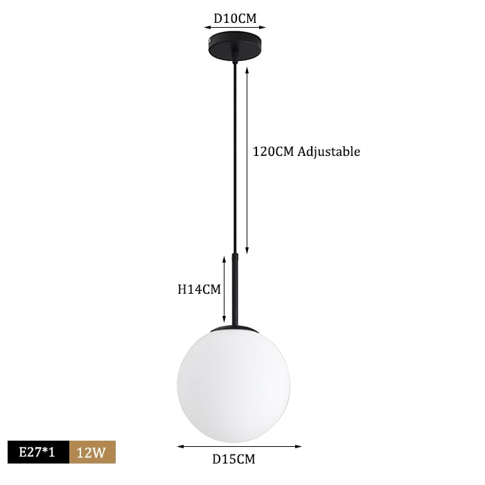 Nordic Glass Ball Pendant Lights