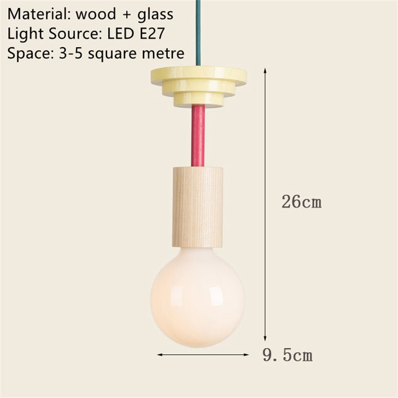 Wood Decorative Hanglamp Cord