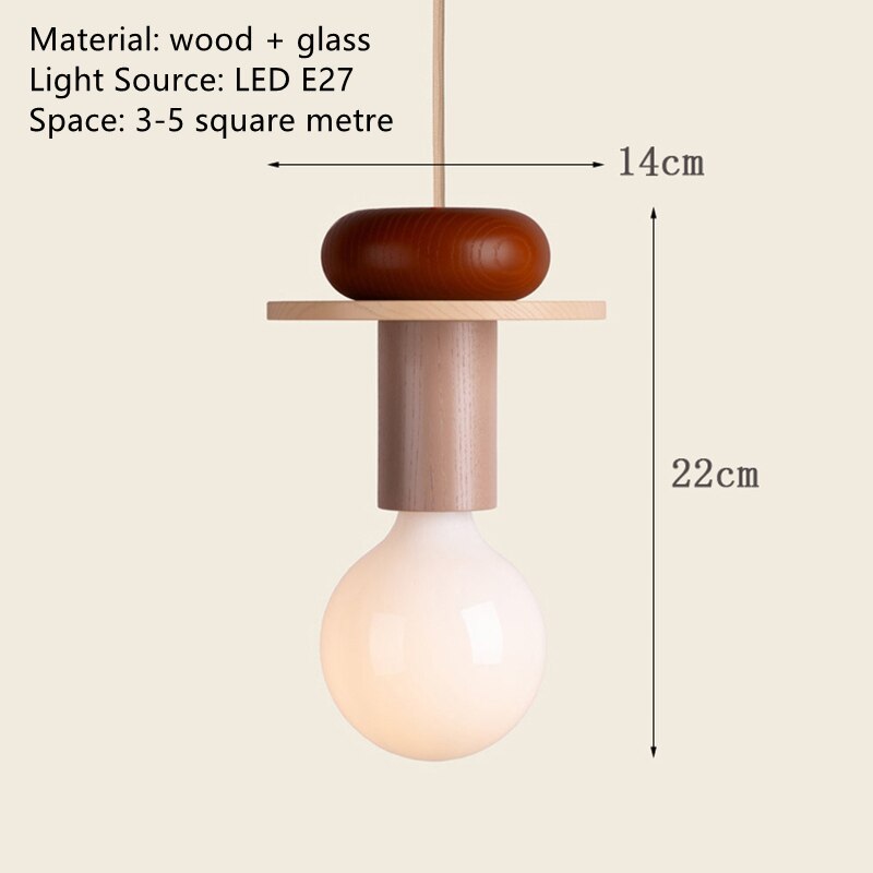 Wood Decorative Hanglamp Cord