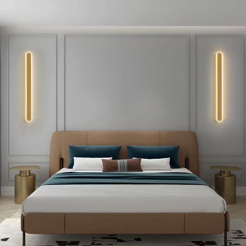Simple modern line LED wall lamp