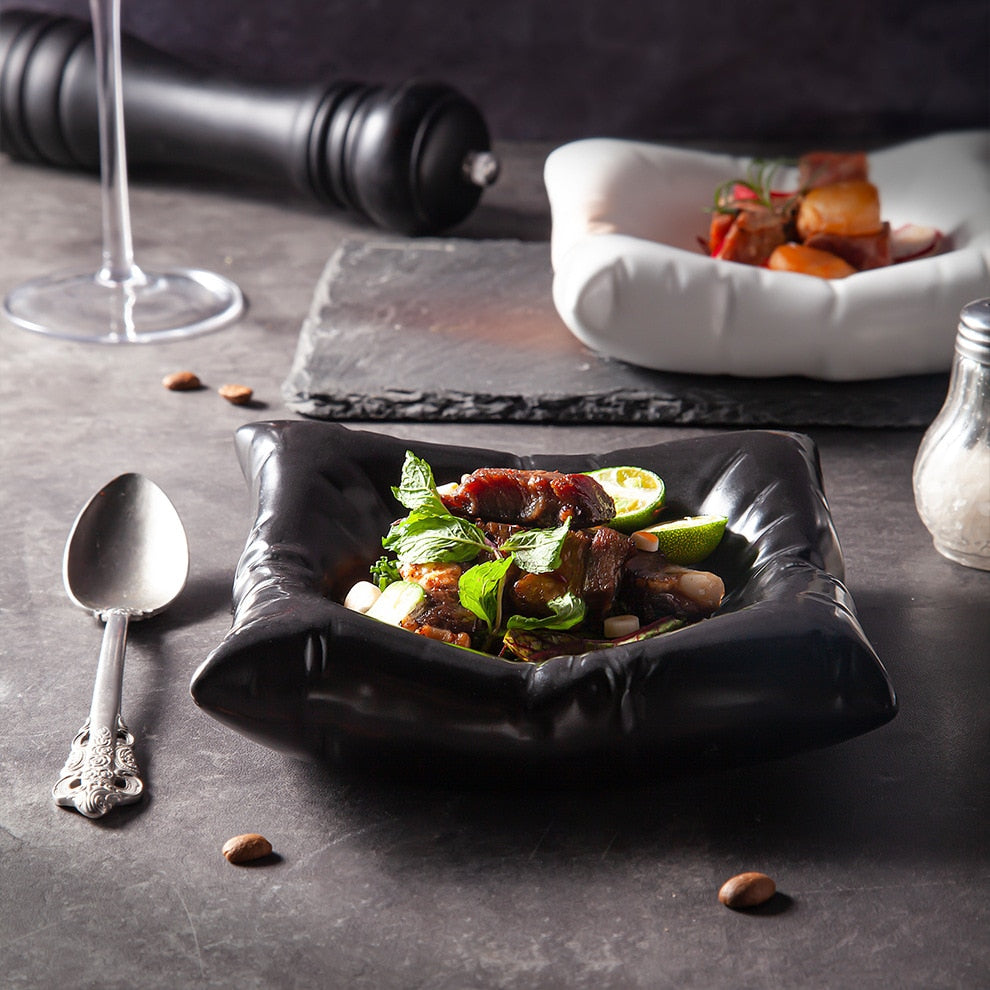 Pillows plates  artistic conception tableware