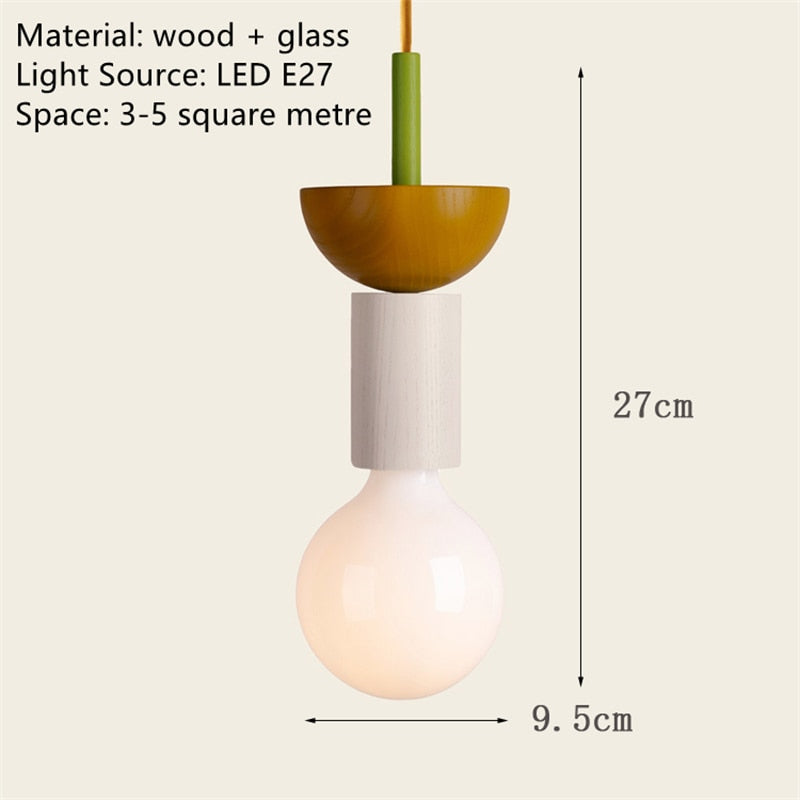 Wood Decorative Hanglamp Cord