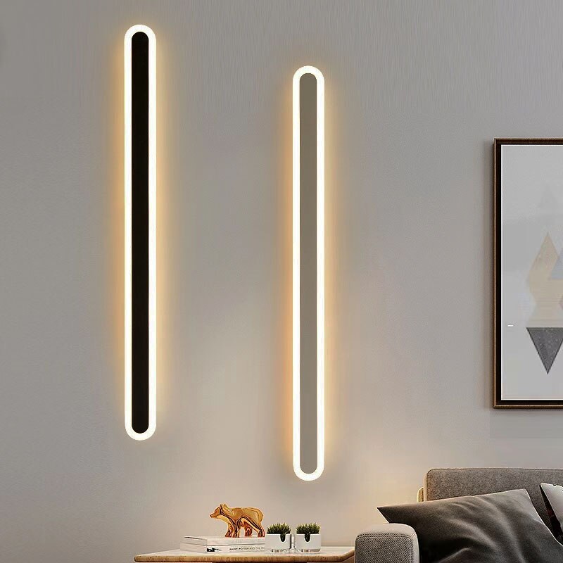 Simple modern line LED wall lamp