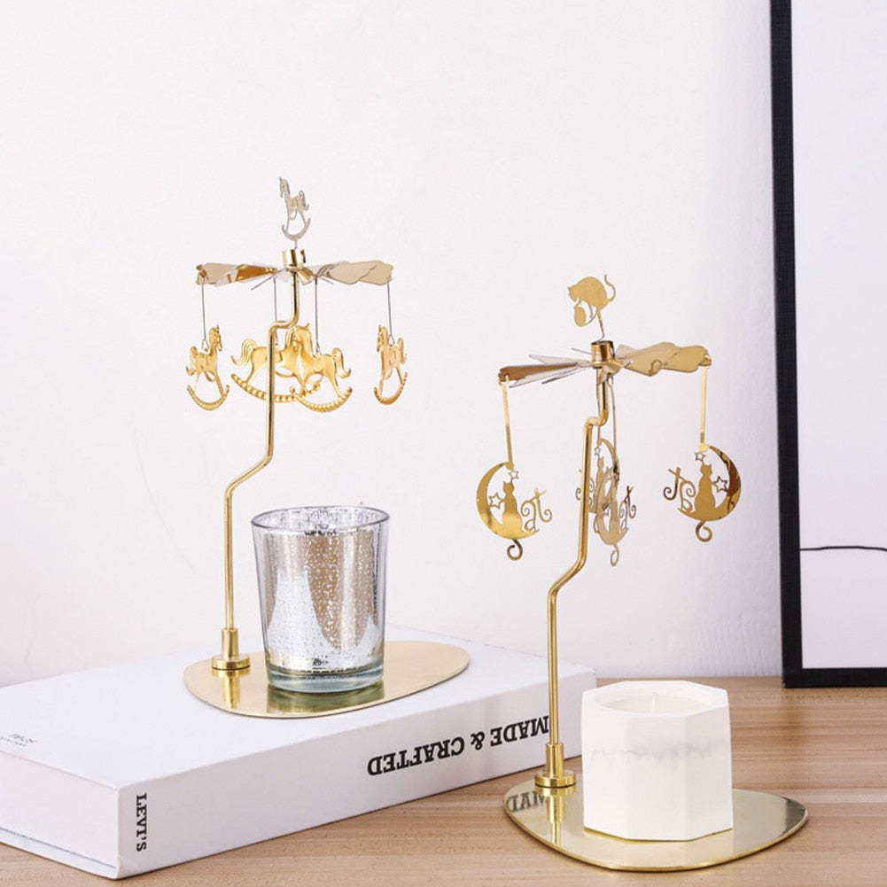 Gold Rotating candlesticks