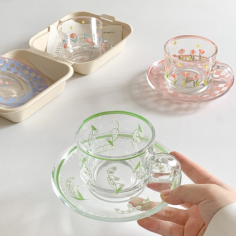 Creative Coffee Cup Saucer Set